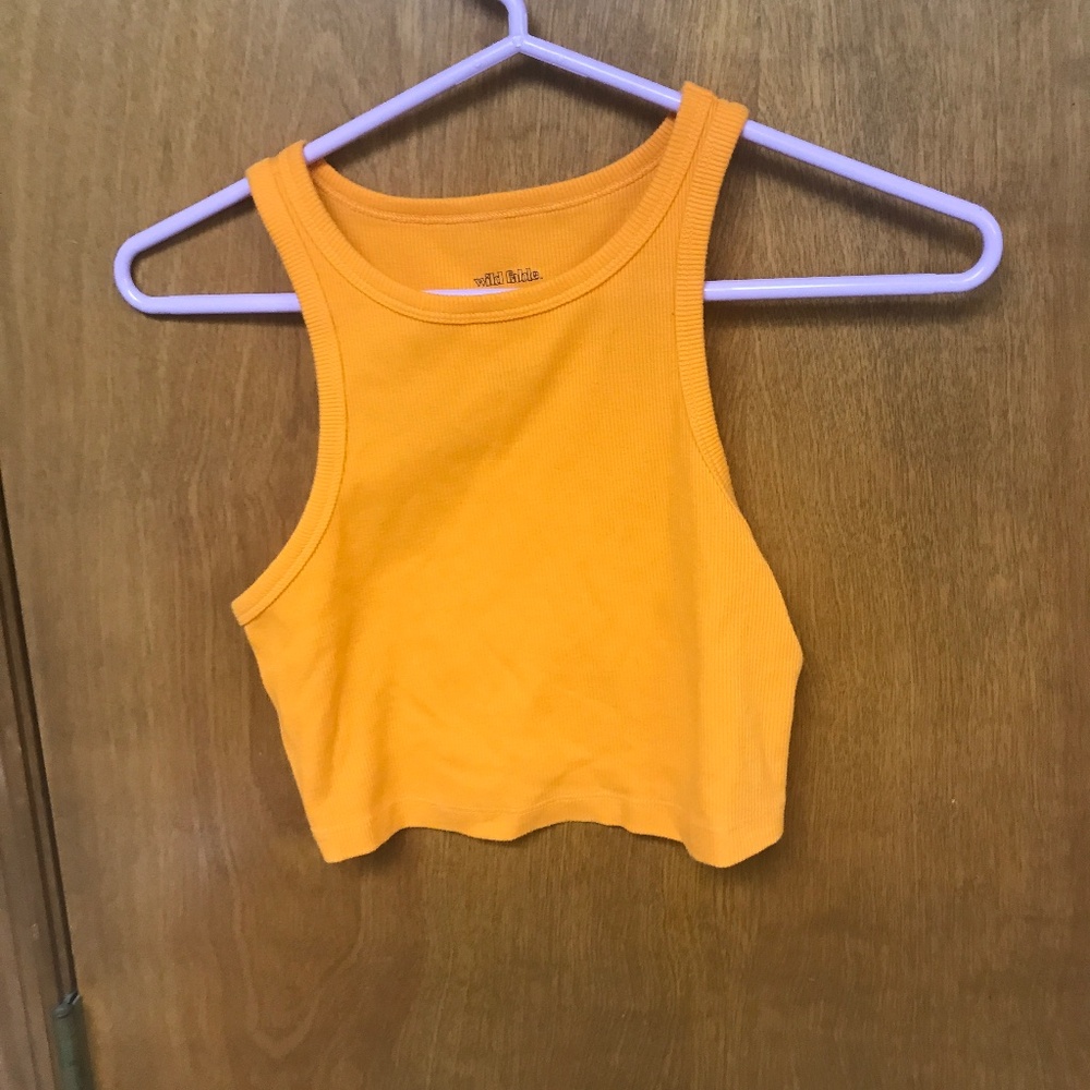 Target Wild Fable orange crop top Small